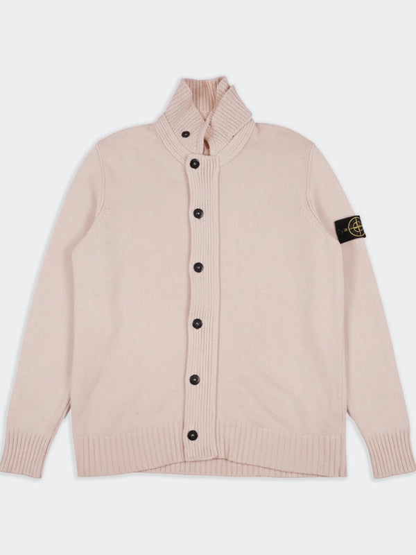 Stone Island Beige Button Cardigan - L