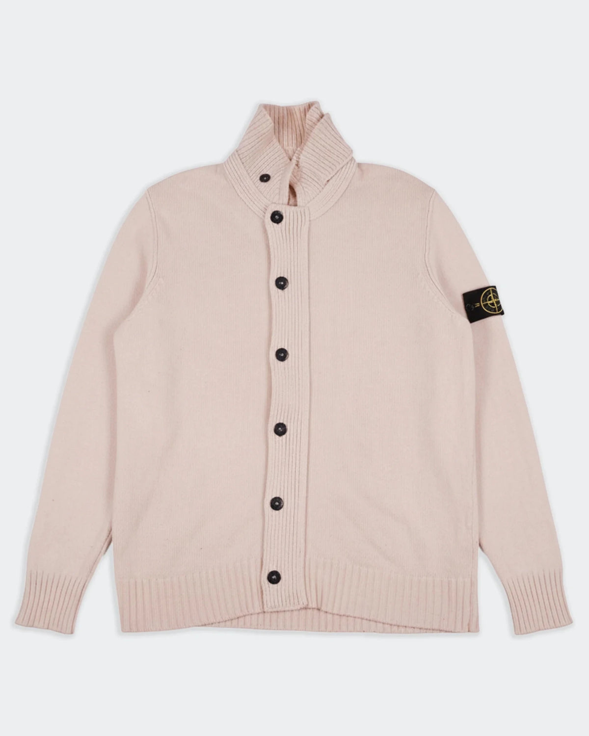 Stone Island Beige Button Cardigan - L