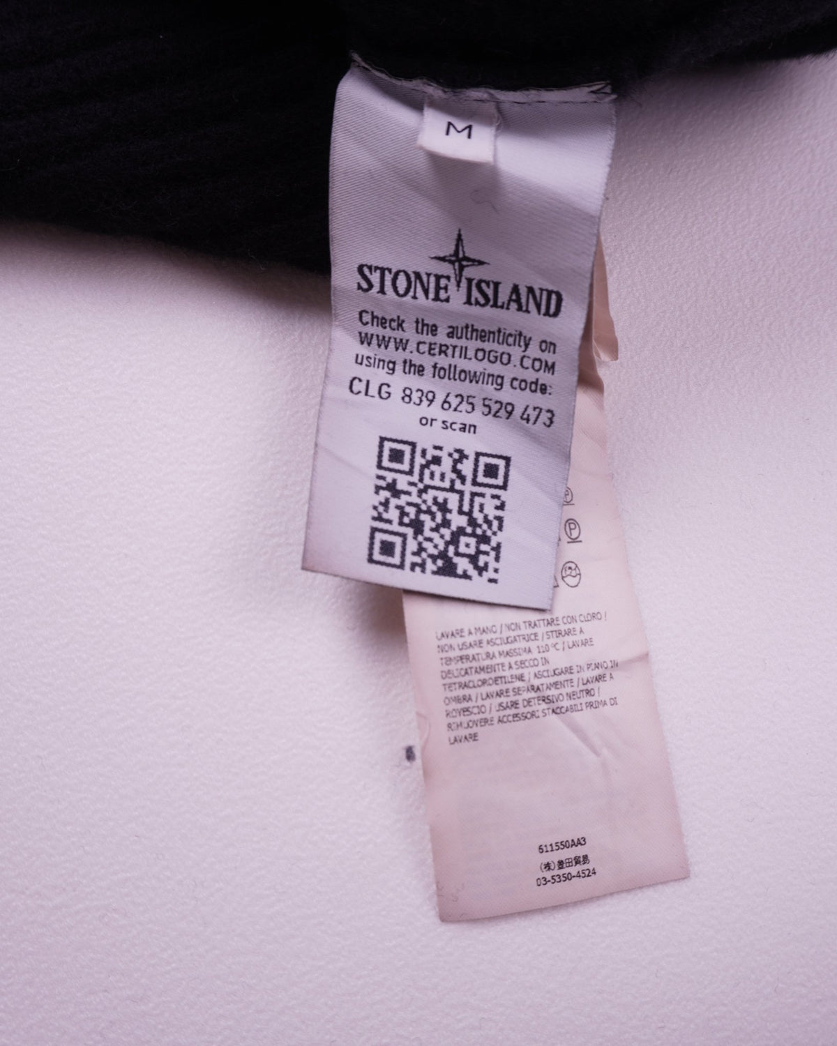 Stone Island Black Crewneck Sweater - M