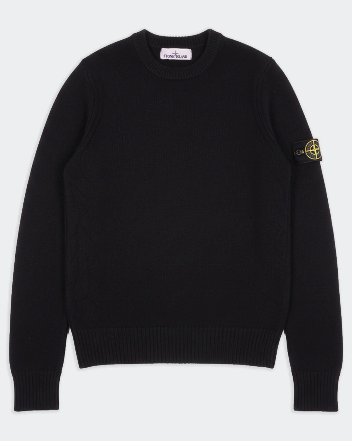 Stone Island Black Crewneck Sweater - S