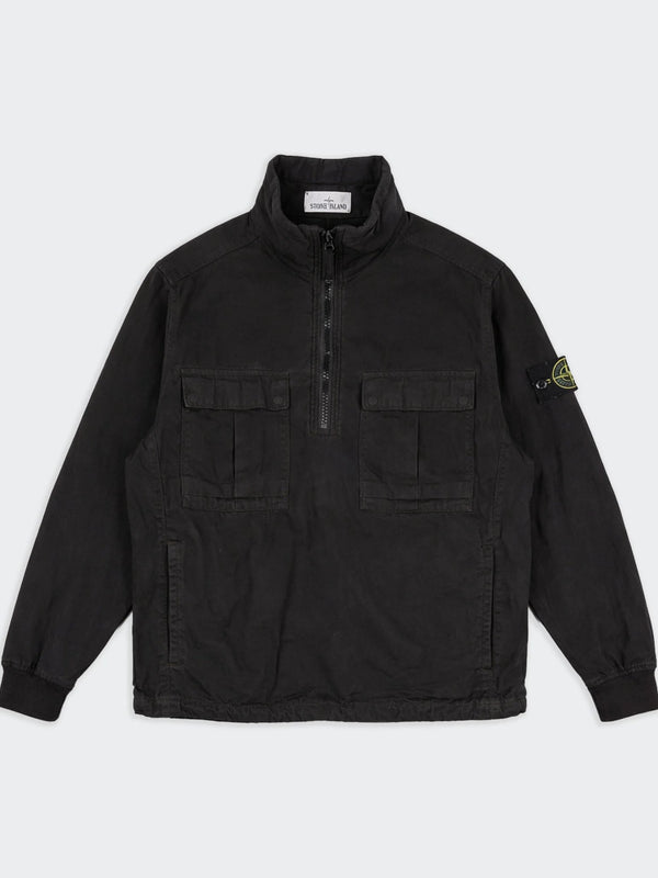 Stone Island Black Half - Zip Sweater - L