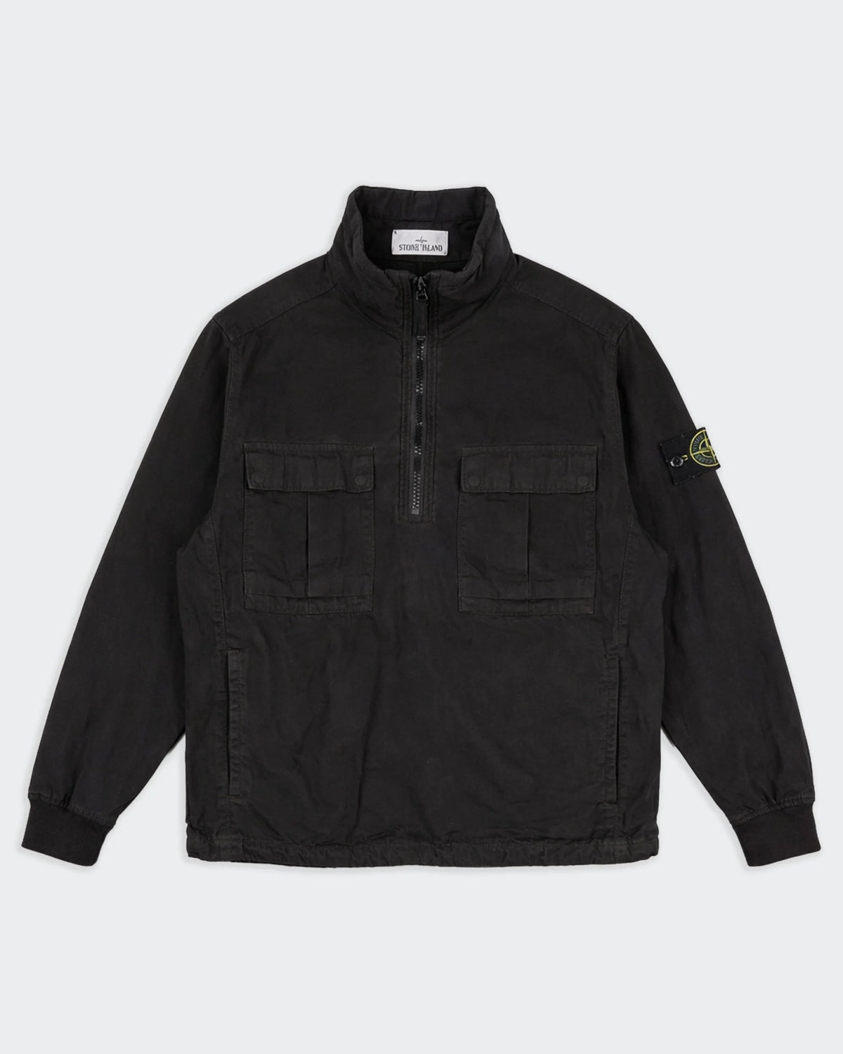 Stone Island Black Half - Zip Sweater - L