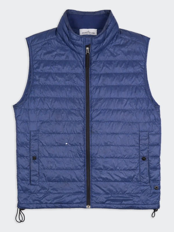 Stone Island Blue Puffer Vest - XL