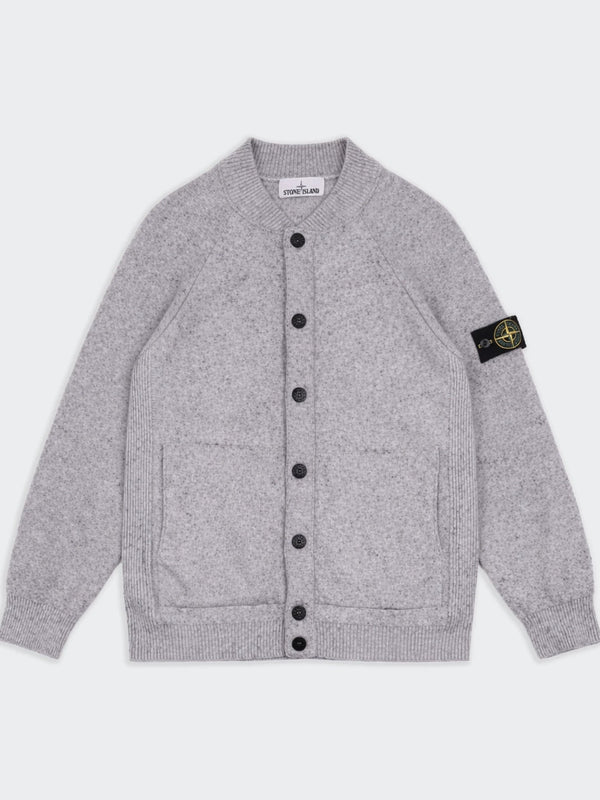 Stone Island Grey Button Cardigan - L