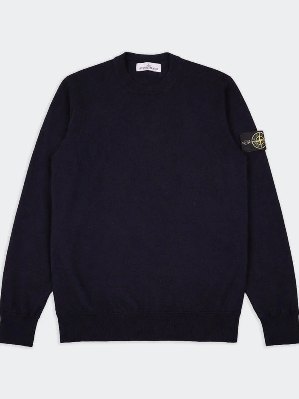 Stone Island Navy Crewneck Sweater - L