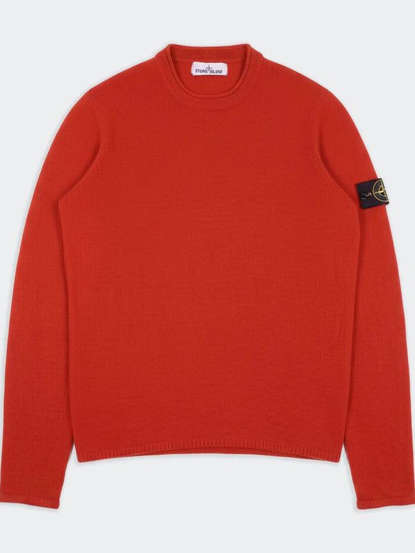 Stone Island Orange Crewneck Sweater - L