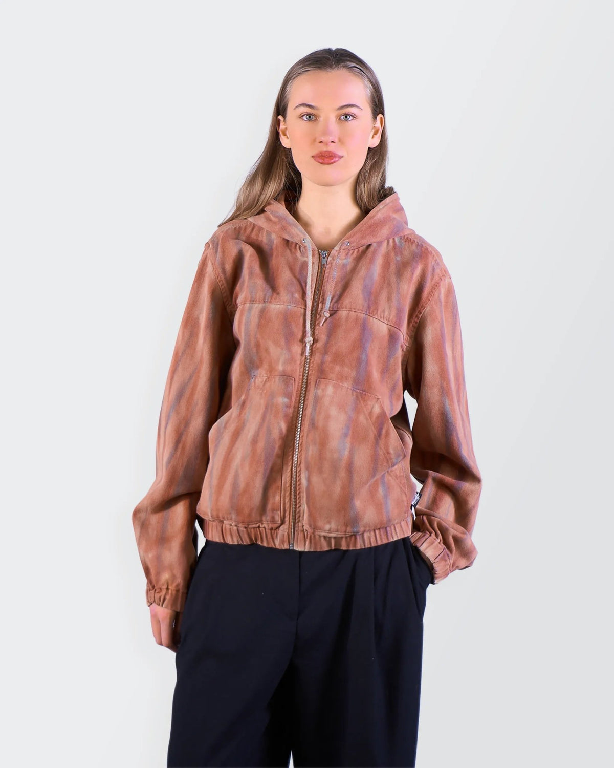 Stüssy Orange Bomber Jacket - M