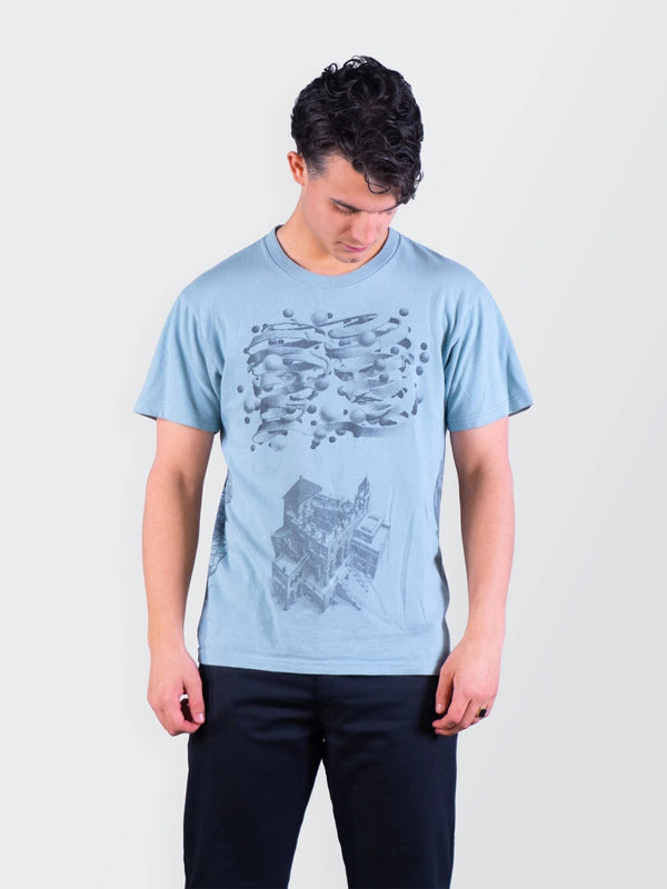 Supreme Blue Cotton Graphic T-shirt - S