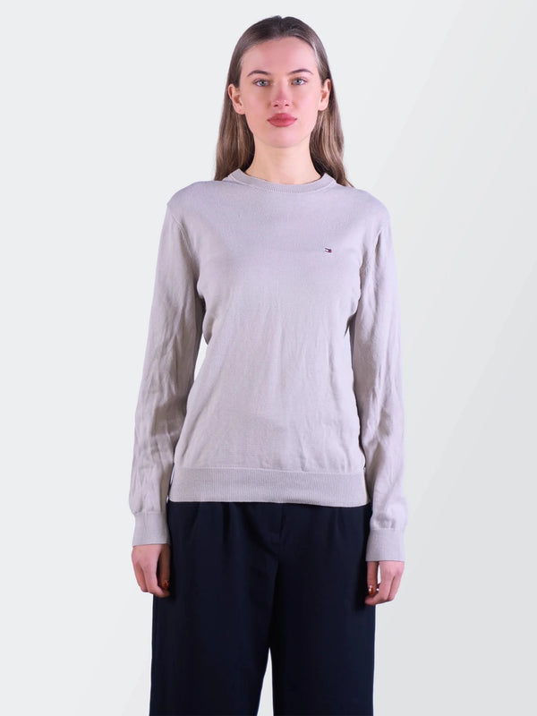 Tommy Hilfiger Beige Crewneck Sweater - M