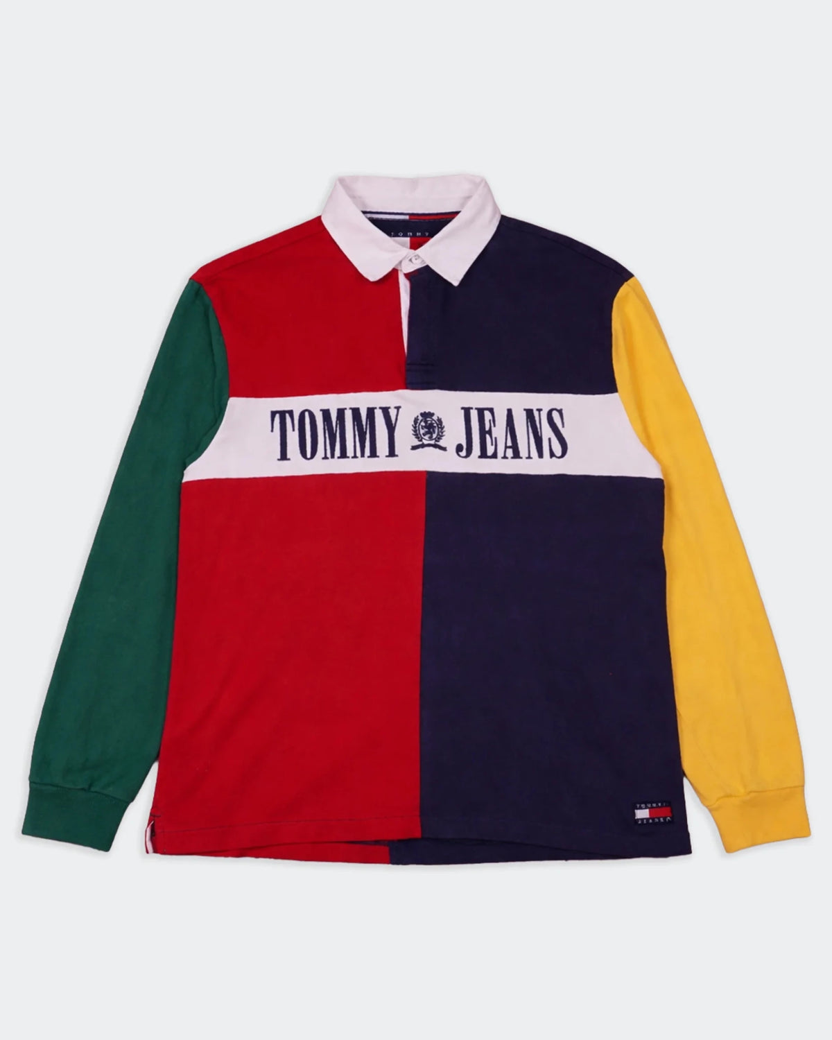 Tommy Hilfiger Navy Long Sleeve Polo Shirt - L