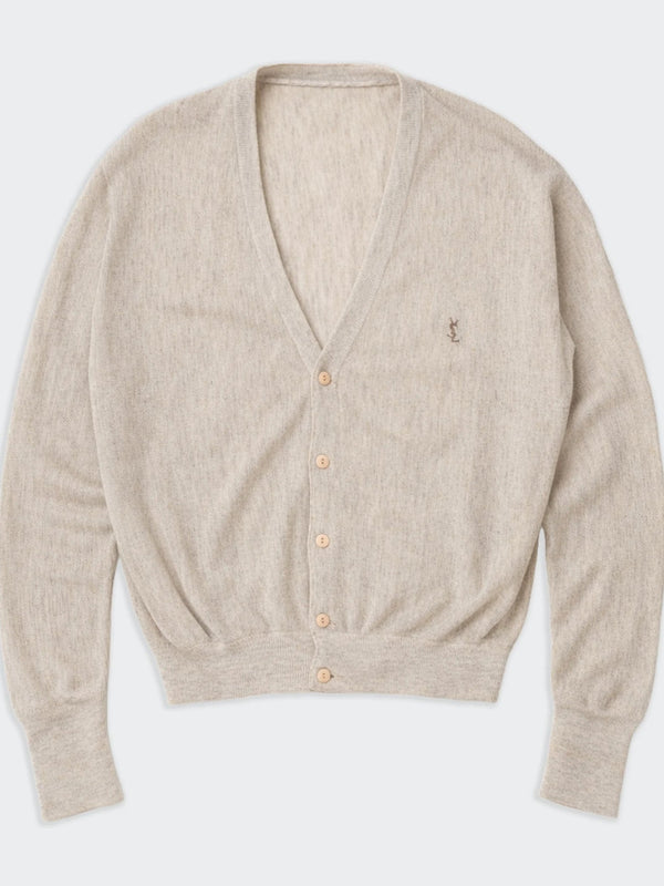 Yves Saint Laurent Beige Button Cardigan - XL